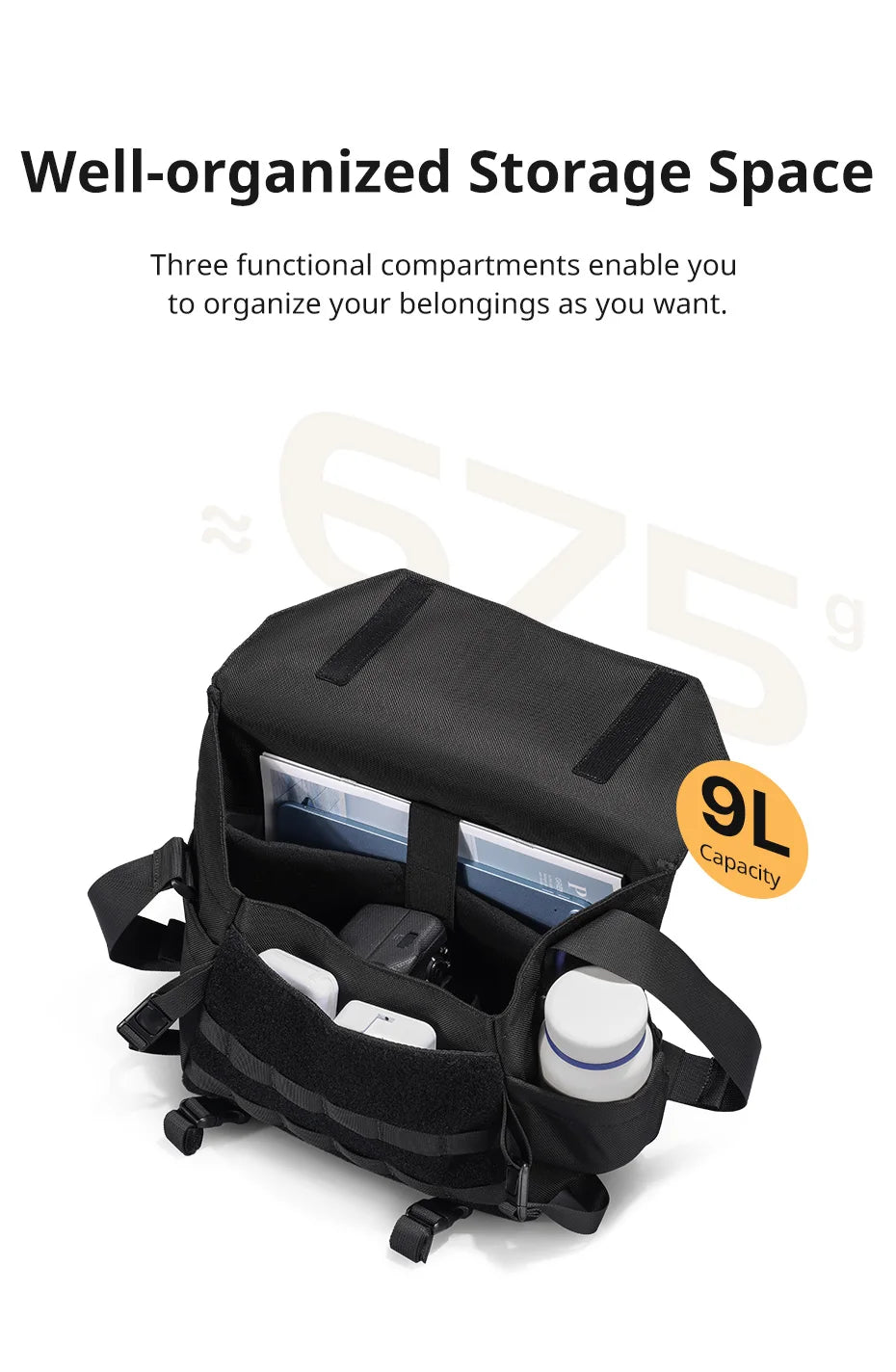 Ulanzi-Bolso de hombro BC08 para fotografía, bolsa impermeable para trípode, cámara sin Espejo, Smartphone, tableta