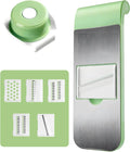 Picador de Verduras Multifuncional con 5 Cuchillas de Acero Inoxidable, Mandolina de Cocina para Frutas y Ensaladas