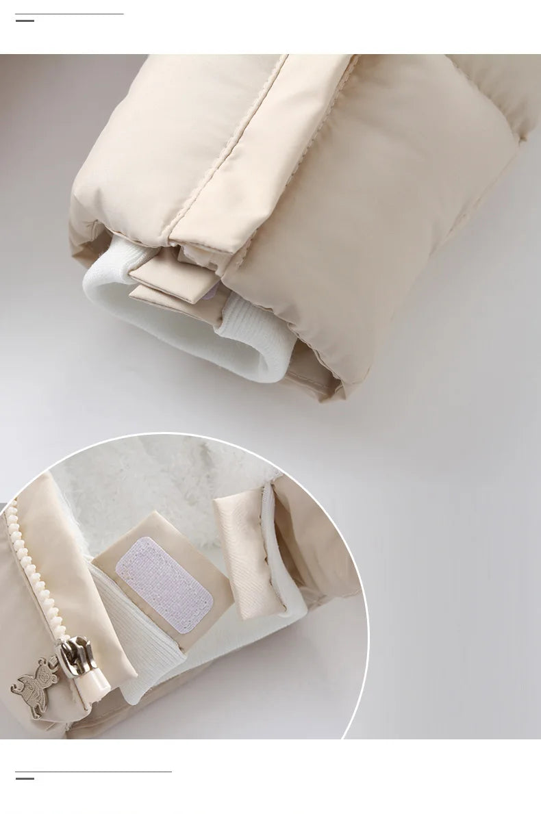Ircomll, ropa de bebé de alta calidad, monos para niños, invierno con capucha y piel, pelele cálido para niños, mono, ropa para niños pequeños