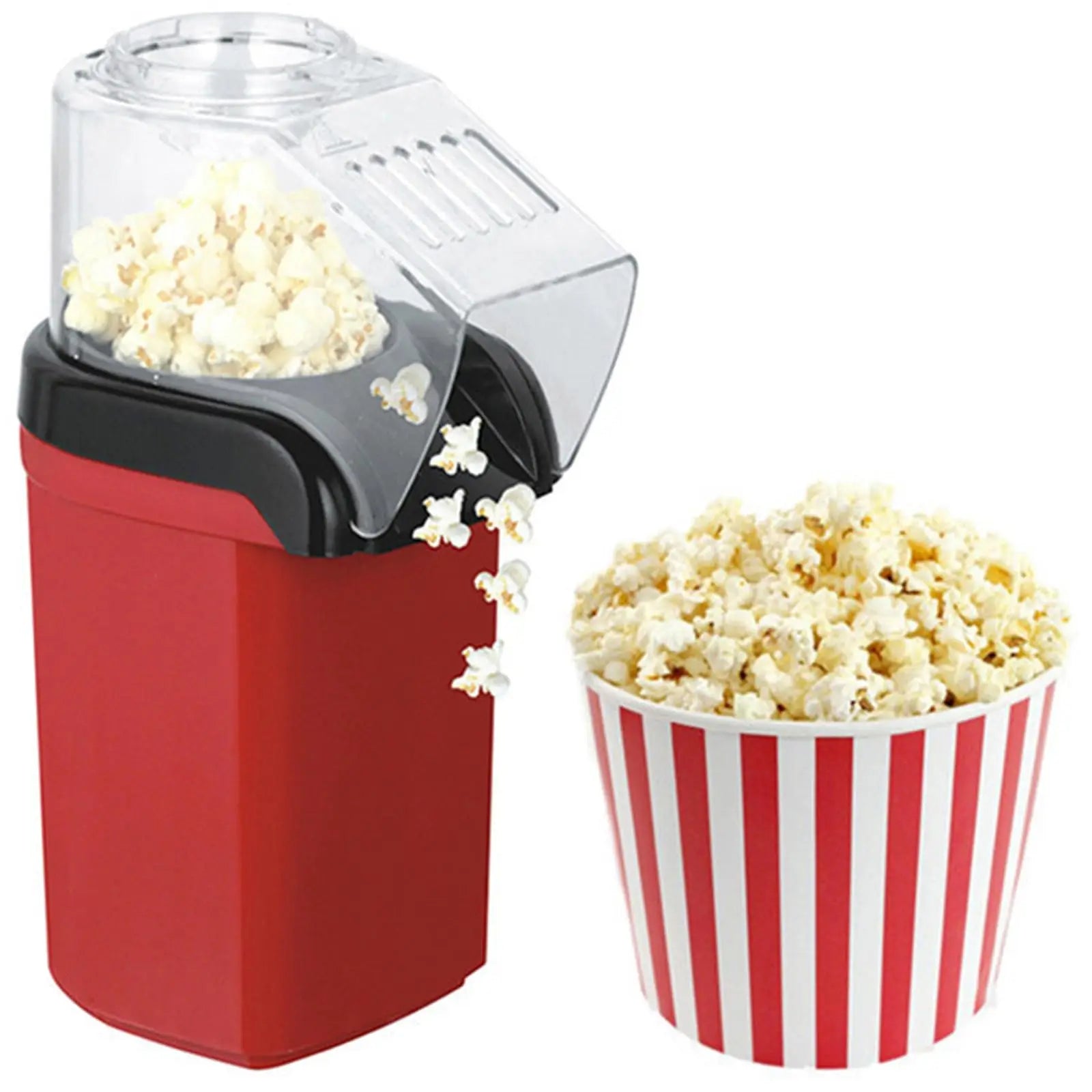 Máquina de palomitas de maíz de alta velocidad, máquina de palomitas de maíz completamente automática, Mini máquina de palomitas de maíz eléctrica para cocina casera