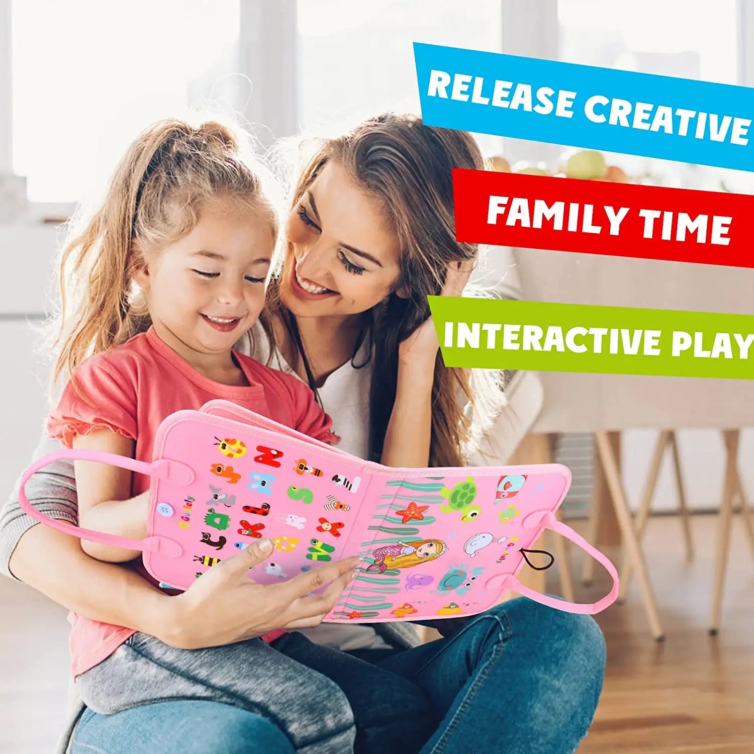 Juguetes Montessori, tablero ocupado, tablero de desarrollo de actividades sensoriales para niños pequeños para habilidades motoras, juguetes educativos de actividades de viaje