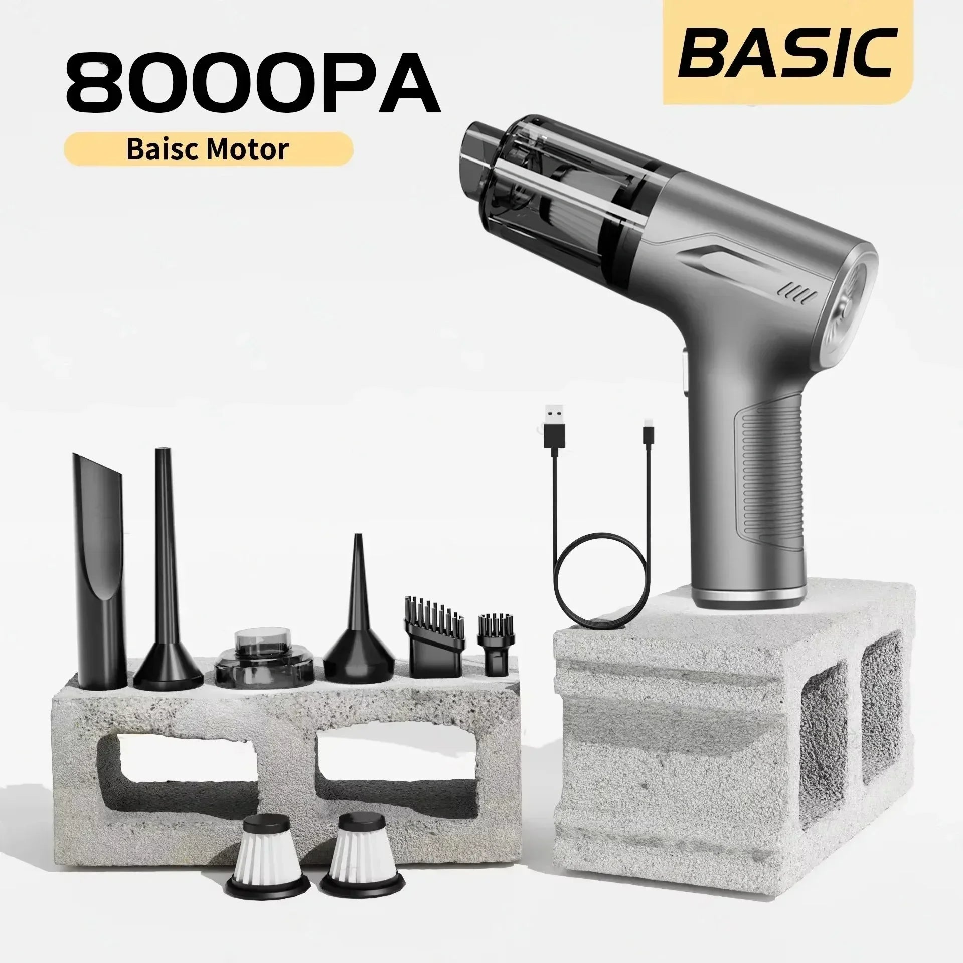 CENRR 98000PA potente Mini aspiradora de coche inalámbrico limpiador de coche portátil de mano pistola de aire