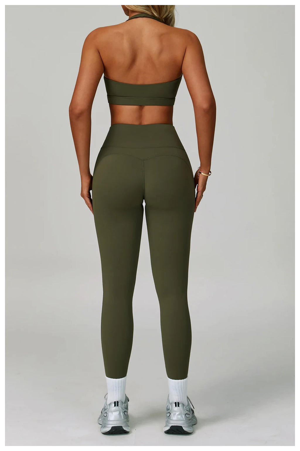Conjuntos de 2 uds de chándal para mujer, ropa deportiva, conjuntos de Yoga, ropa deportiva, sujetador de entrenamiento, conjunto de mallas de cintura alta, ropa de gimnasio, trajes deportivos
