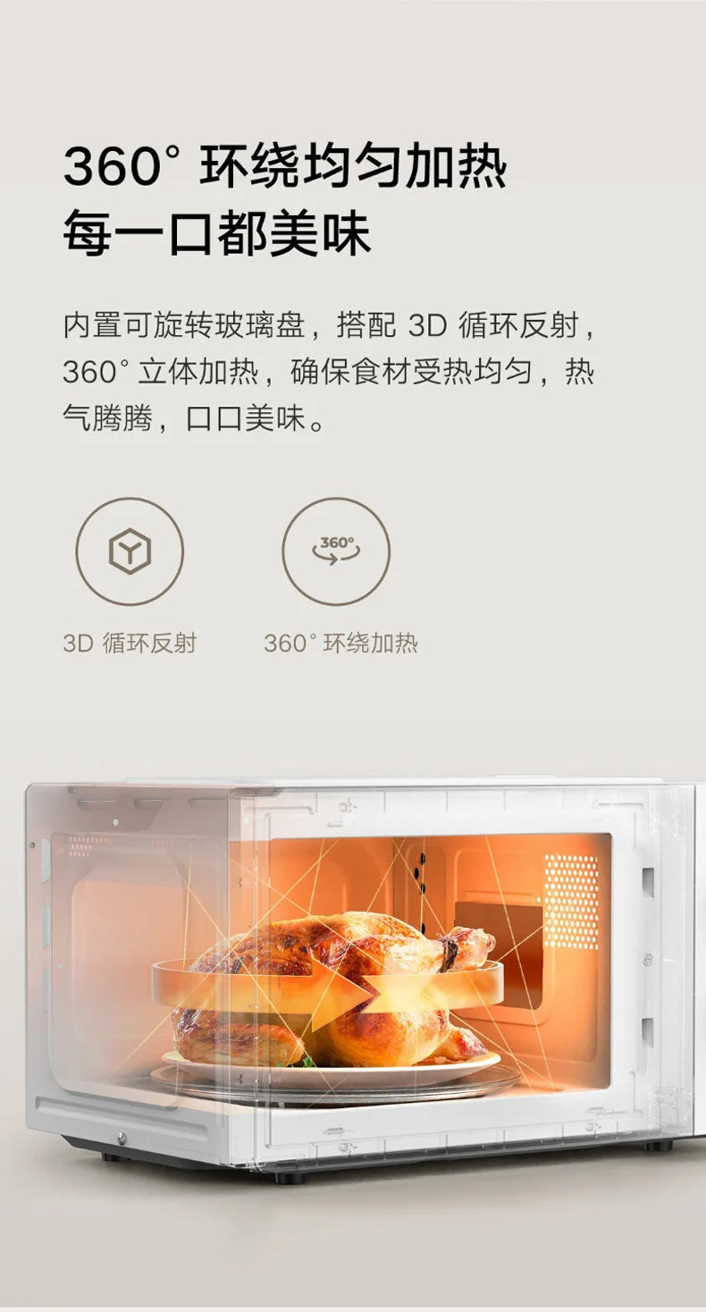 Horno microondas KX, barbacoa de ondas de luz, horno de sincronización multifunción mecánico pequeño de gran capacidad para el hogar integrado