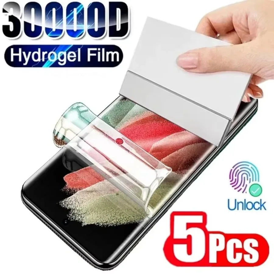 Protector de pantalla de 5 uds para Samsung Galaxy S25 Ultra S25 Plus HD película de hidrogel para Samsung S25 FE para Samsung S25 película de hidrogel