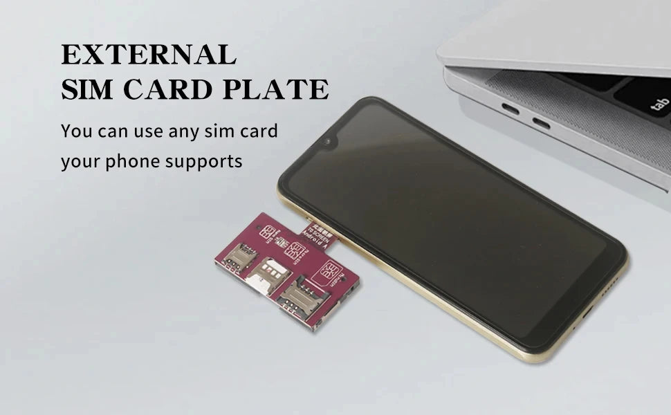 Para iPhone tarjeta SIM 4 en 1, adaptador de ranura para tarjeta externa, cambiador rápido de tarjetas, soporte para lector de tarjetas SIM para iPhone, reinicio gratuito Nano
