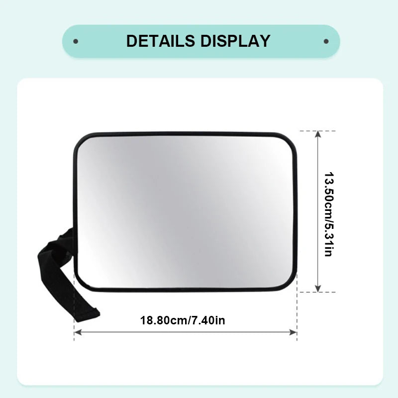 SEAMETAL asiento trasero de coche espejo de bebé asiento gran angular ajustable espejo retrovisor de seguridad espejo de observación coche espejo Interior de bebé/niño