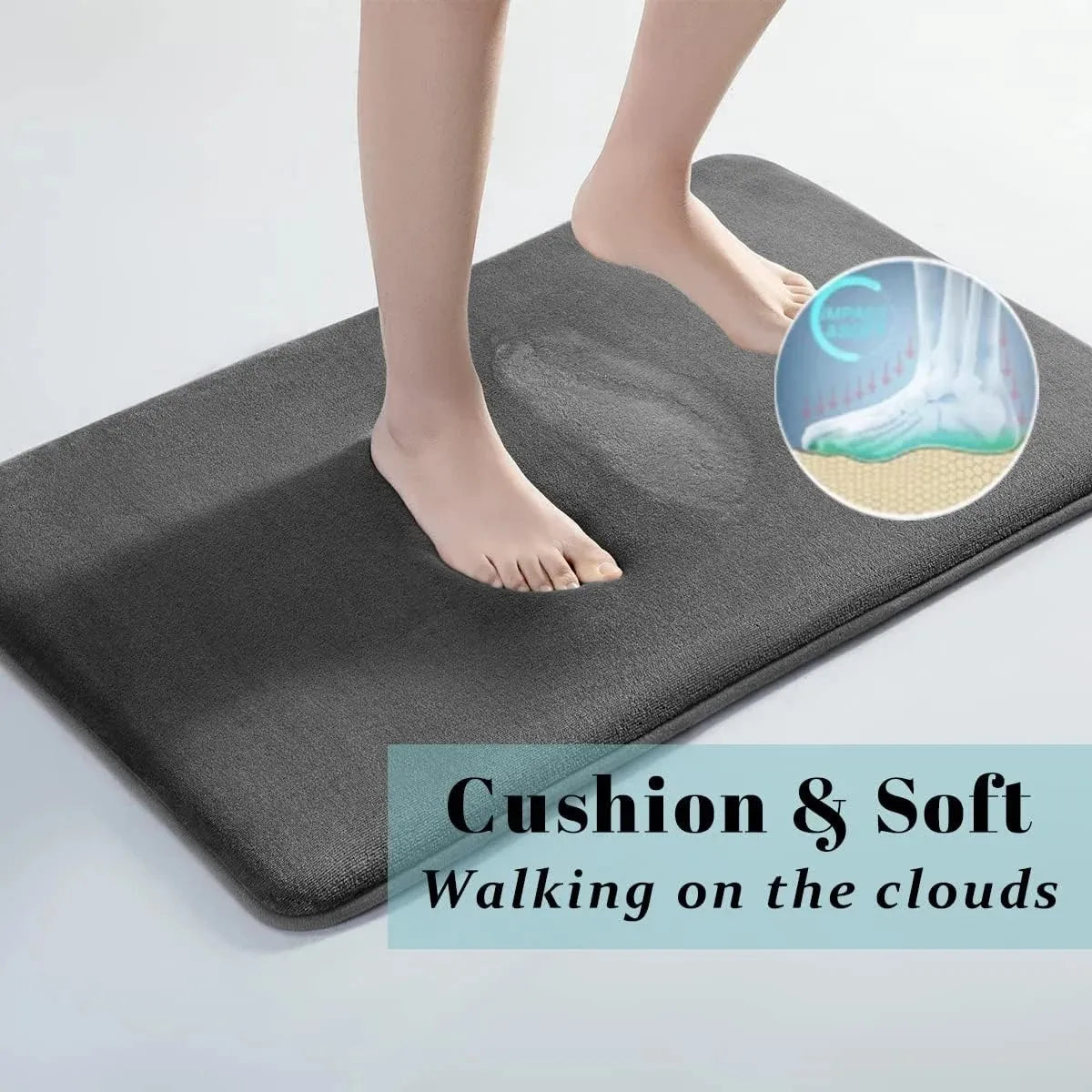 Alfombra súper absorbente, alfombra de baño súper absorbente, alfombra de baño de terciopelo coral súper antideslizante, alfombra de puerta