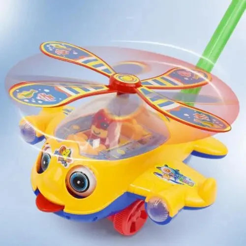 Andador de juguete para bebé, juguete de empuje manual para niños pequeños, avión, coche de juguete, juguete para caminar para niños, niños y niñas al aire libre