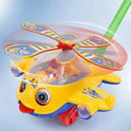 Andador de juguete para bebé, juguete de empuje manual para niños pequeños, avión, coche de juguete, juguete para caminar para niños, niños y niñas al aire libre