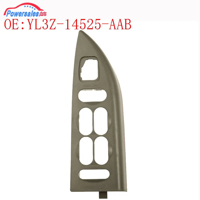 Interruptor de bloqueo de puerta delantera izquierda para Ford F150, interruptor de bloqueo de puerta delantera izquierda con bisel de montaje, pergamino medio para Ford F150 2001-2002 YL3Z14525AAB YL3Z-14525-AAB, nuevo