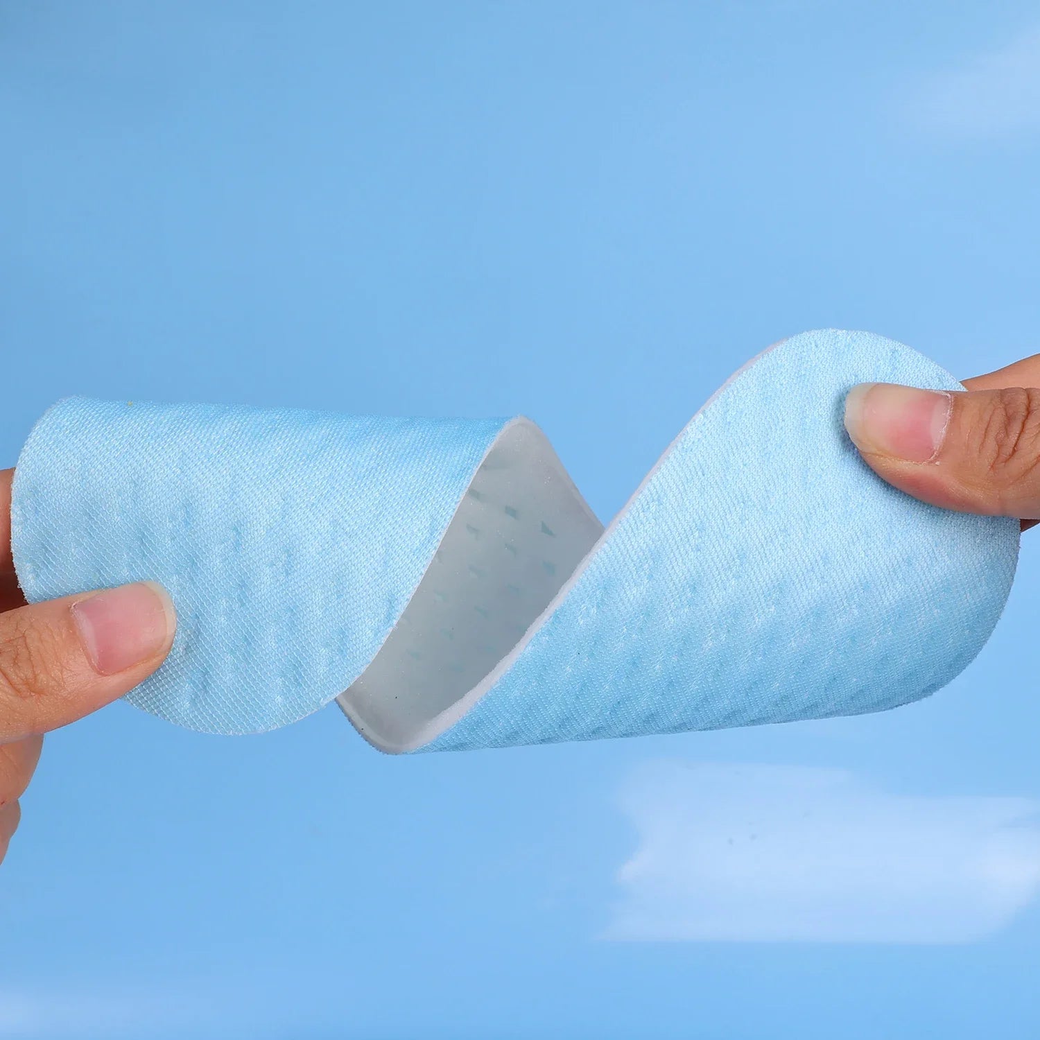 Plantillas de sensación fresca para hombre y mujer, almohadillas suaves para absorber el sudor, desodorización, calzado deportivo transpirable, plantilla descalza de alta elasticidad, 1/3/5 pares
