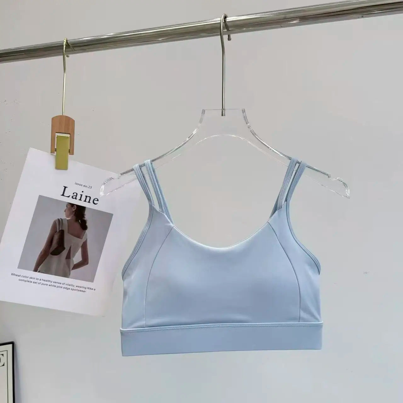 Sujetador Deportivo para Mujer, Resistente a Impactos y con Efecto Push-Up, Ropa Deportiva, Sujetador de Yoga de Secado Rápido para Verano y Alta Intensidad