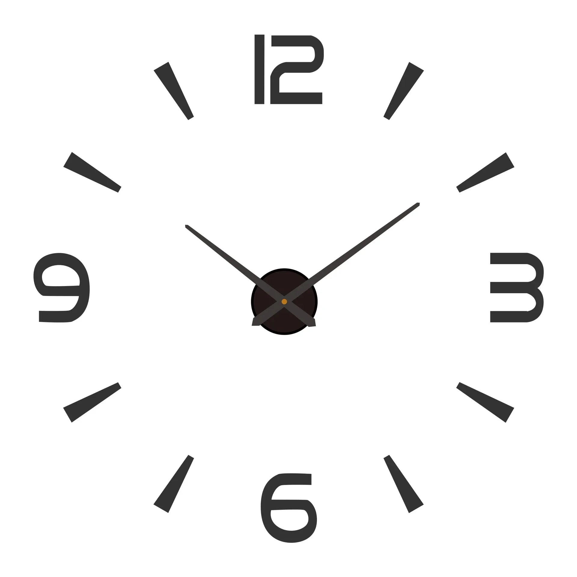 Reloj de pared con espejo acrílico de Número Romano grande 2D/3D, pegatina de moda DIY, relojes de cuarzo, reloj, decoración del hogar, pegatinas para el salón