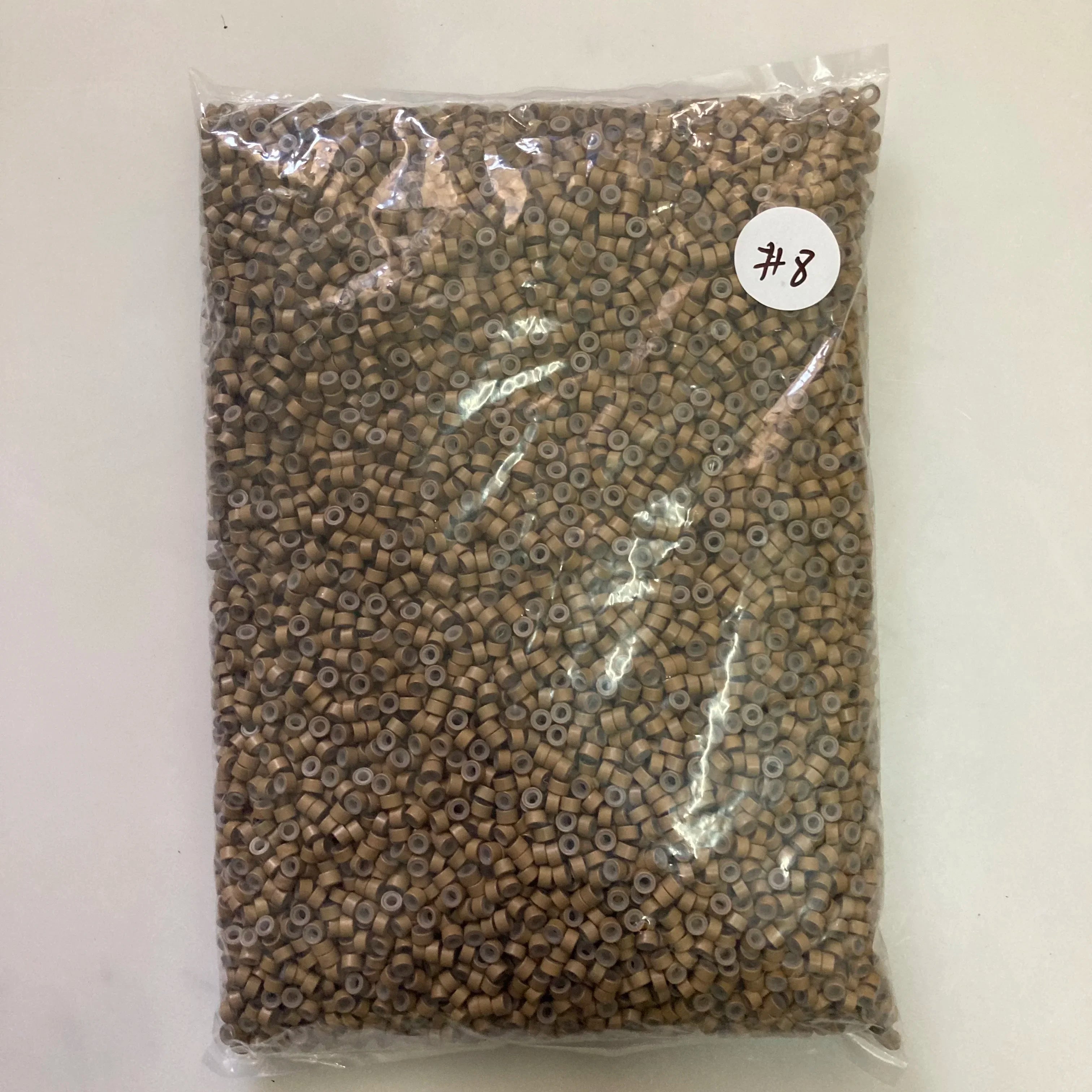 10000 unids/bolsa 5mm Micro anillo cuentas herramientas para extensiones de cabello micro anillos con silicona