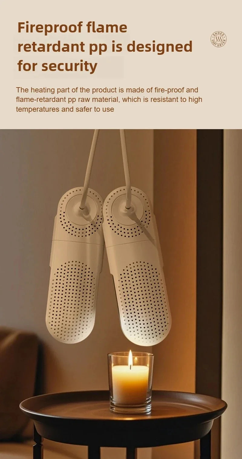 Secador de Zapatos Doméstico, Secador de Zapatos con Esterilización, Secador de Zapatos para Dormitorio, Secador de Zapatos Portátil, Desodorización, Secado Rápido 2026