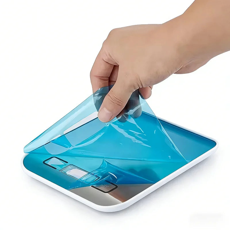 Báscula Digital de Cocina 10/5kg-1g con Pantalla LED, Panel de Acero Inoxidable, Báscula Electrónica para Pesar Alimentos, Snacks y Herramientas de Repostería