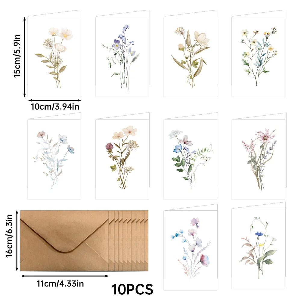 12 tarjetas con sobres, ideales para cumpleaños, Navidad, Día de la Amistad, felicitaciones, negocios y reconocimiento a empleados