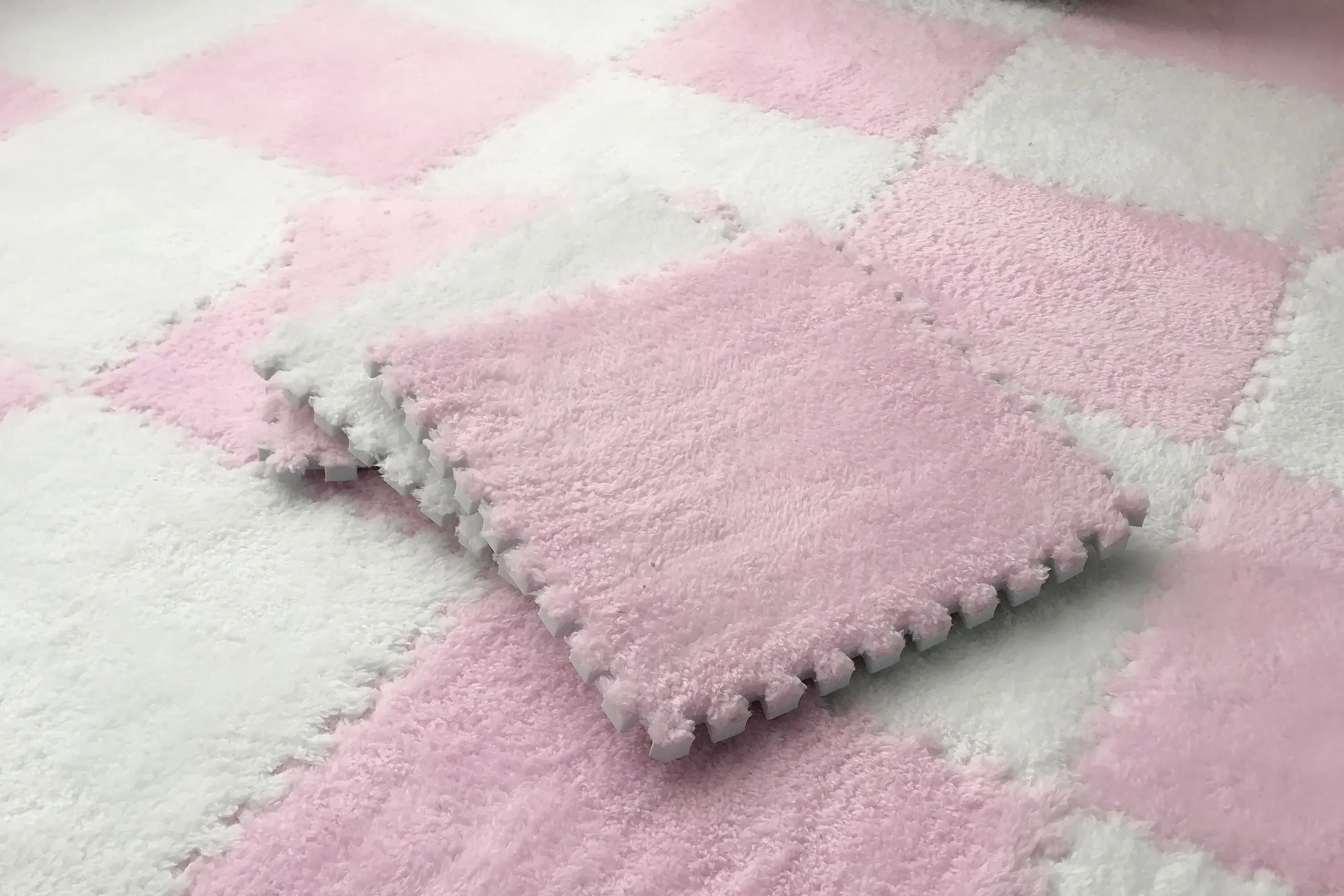 Alfombra de peluche suave de 30x30CM para niños, alfombra de juego, alfombra de rompecabezas, tapete de juego cálido, azulejos de ejercicio entrelazados, alfombra decorativa para suelo