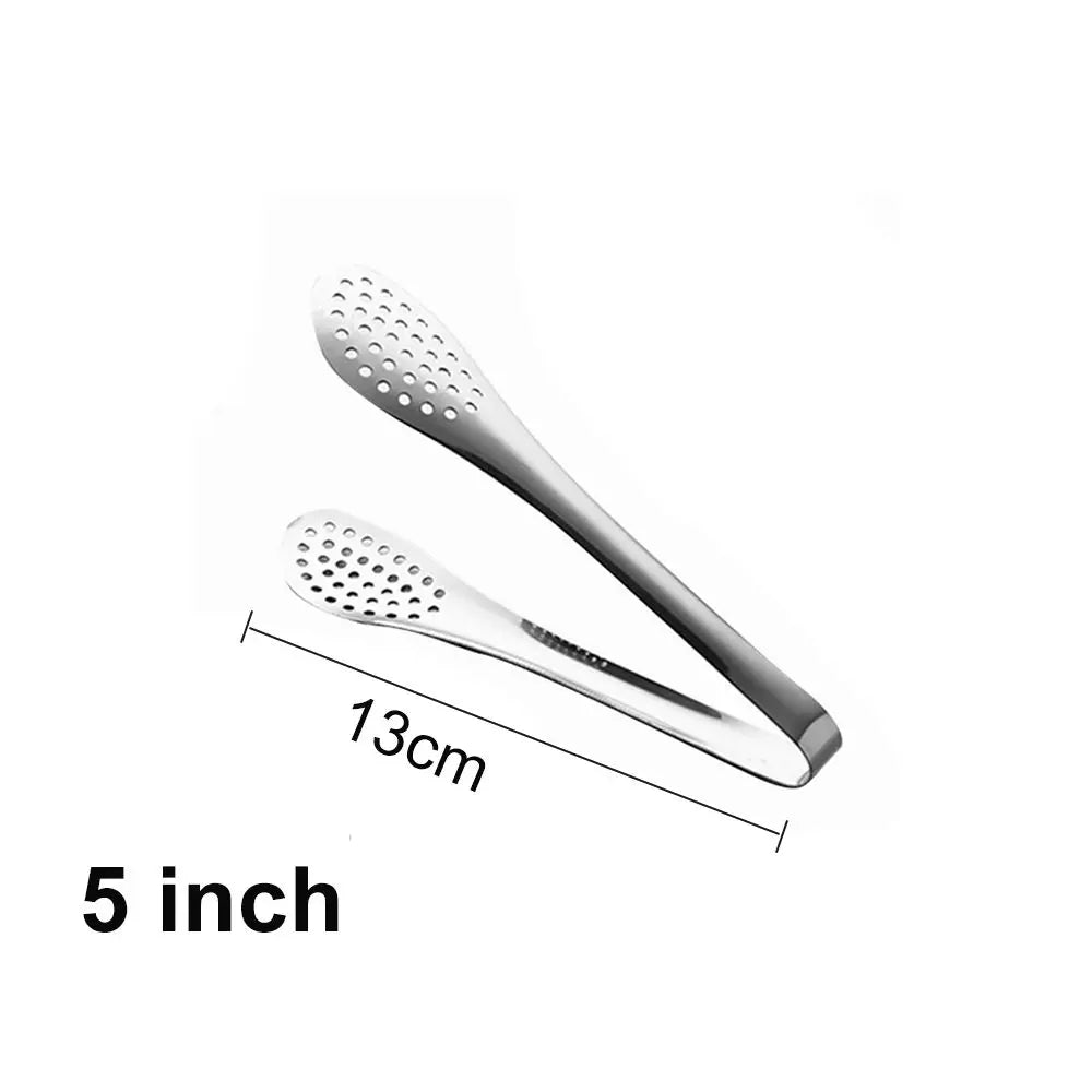 Utensilios de Cocina, Pinzas para Servir Ensaladas Resistentes al Calor, Pinzas para Barbacoa, Pinzas para Buffet, Pinzas para BBQ de Acero Inoxidable