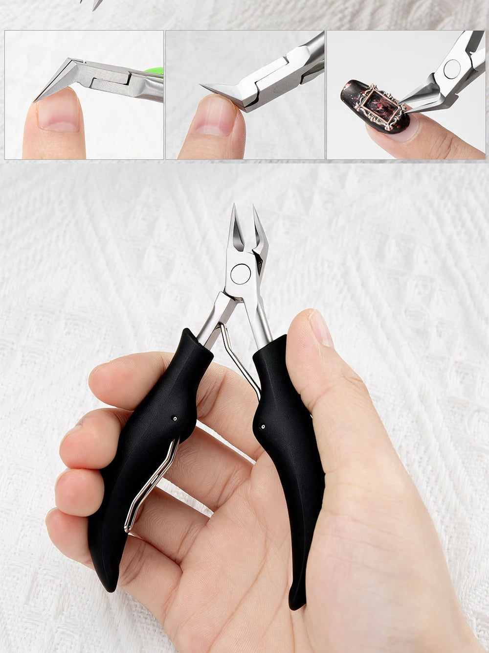 Juego de herramientas para uñas encarnadas, cortaúñas gruesas y pesadas, pinza de precisión, lima de esmeril para uñas de los pies resistentes de acero inoxidable, 4 Uds.