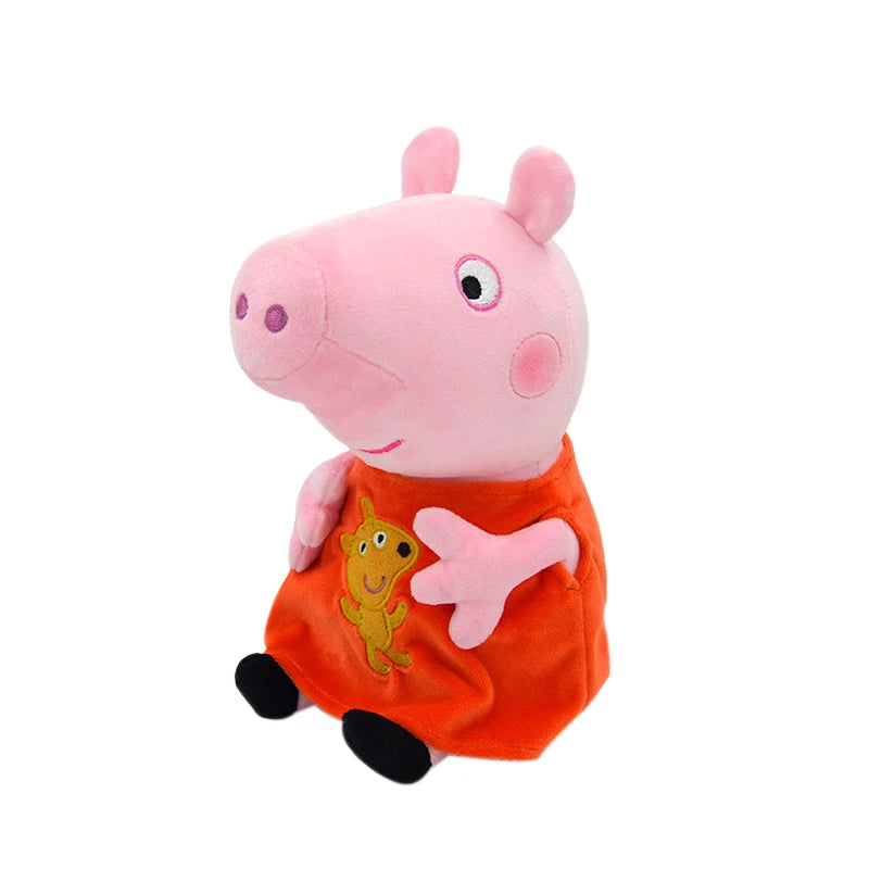 30cm Original Peppa Pig juguetes de peluche George Eddie Bear Mr dinosaurio figura de Anime juguetes de peluche niños juguete de regalo de Navidad
