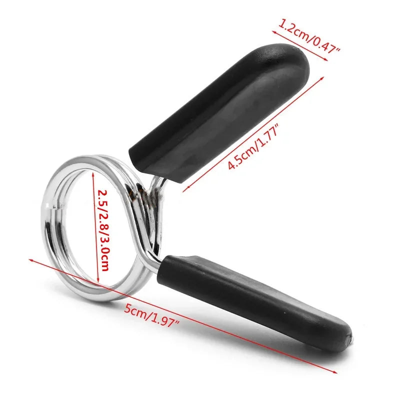 Abrazadera de barra de 25/28/30mm, Clips de cuello de resorte, bloqueo de mancuernas de peso para gimnasio, Kit de levantamiento estándar, bloqueo de levantamiento de pesas, 2/4 Uds.