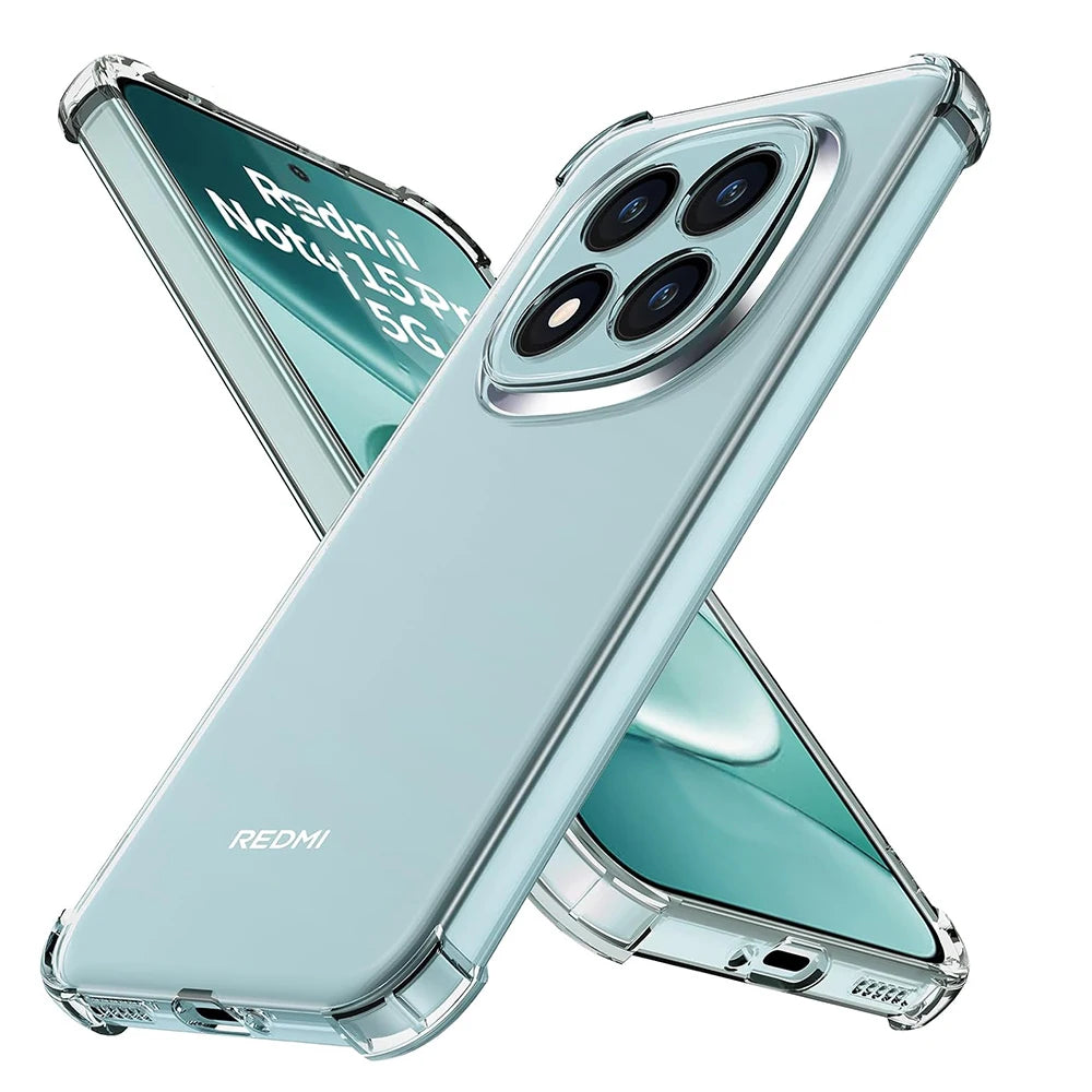 Funda blanda a prueba de golpes para Xiaomi Redmi Note 15 Pro Plus Pro + funda de silicona ultrafina transparente para Redmi 15 15C carcasa transparente