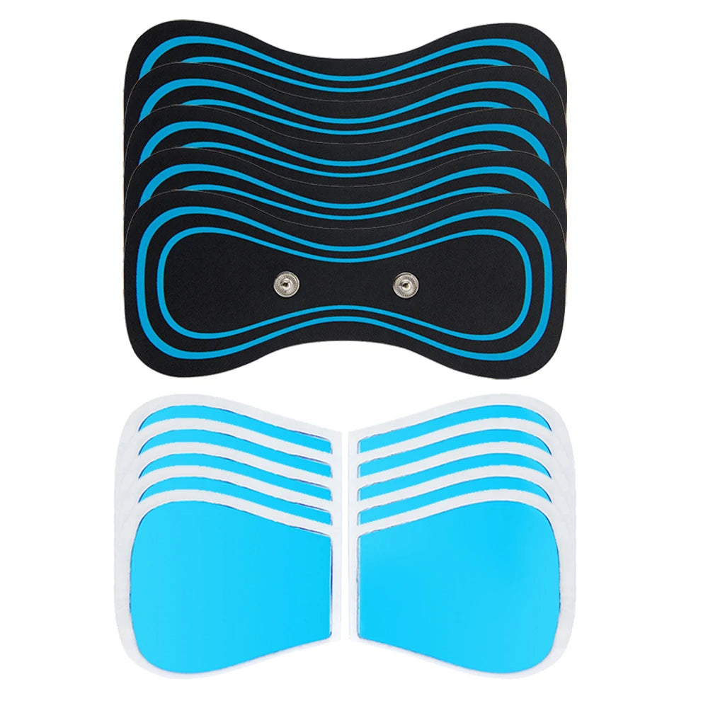 Almohadillas de Gel para masajeador Ems, parche ensanchador de cuello, pegatina trasera, parches de pulso de estimulación muscular, Fitness, alivio del dolor corporal de cuello
