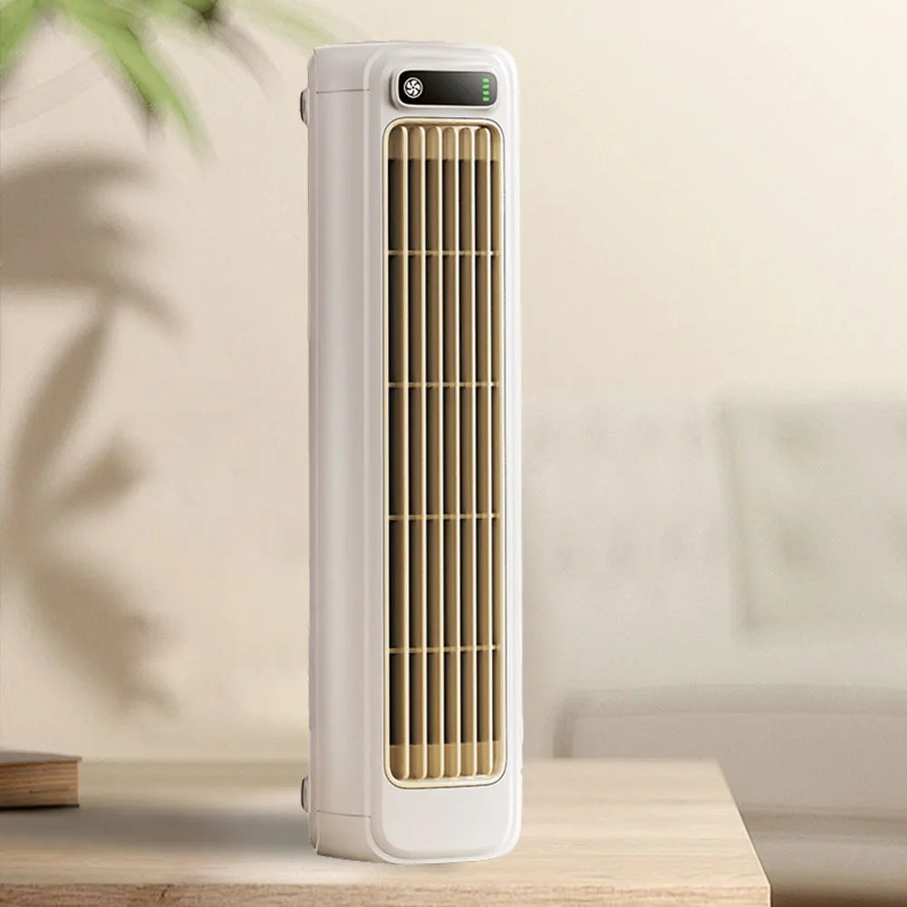 Ventilador de Torre portátil de 3 velocidades para escritorio, ventilador de pie silencioso, recargable, montaje en pared, para dormitorio, sala de estar y oficina