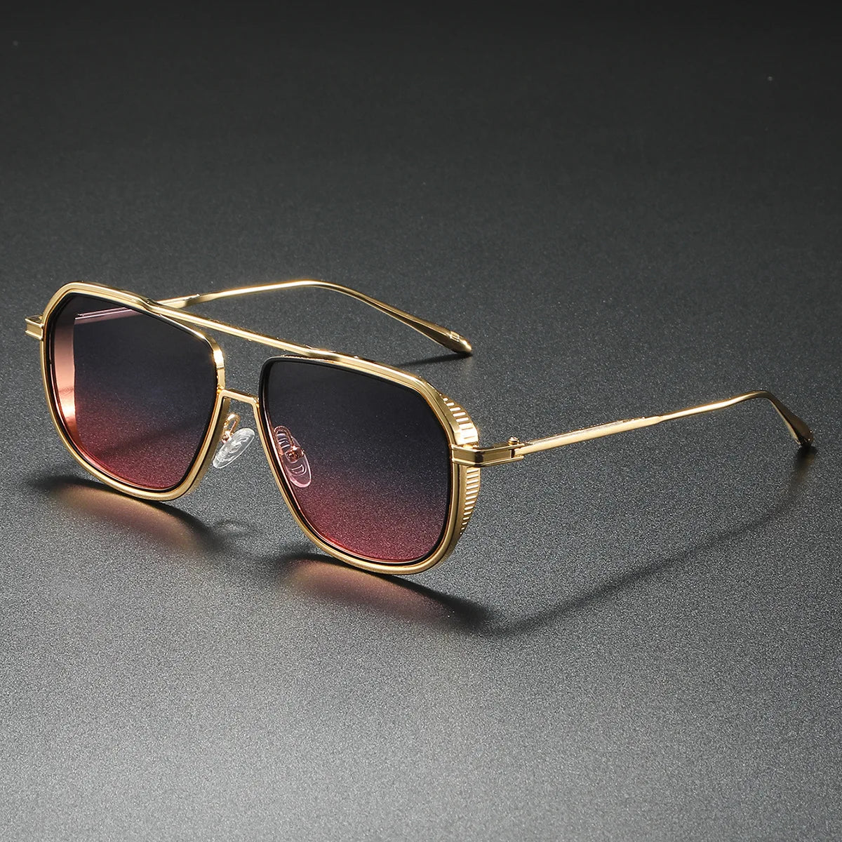 Gafas De Sol De piloto De Metal para Hombre y mujer, lentes De Sol De aviación Steampunk UV400, sombra Pop, Slentes De Sol para Hombre