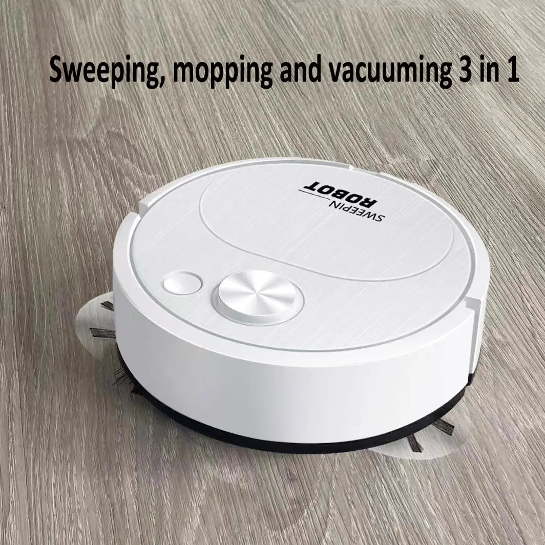 Nuevo Robot aspirador de barrido USB, fregado 3 en 1, inalámbrico inteligente, 1500Pa, limpieza de arrastre, barrido de suelo para el hogar y la Oficina