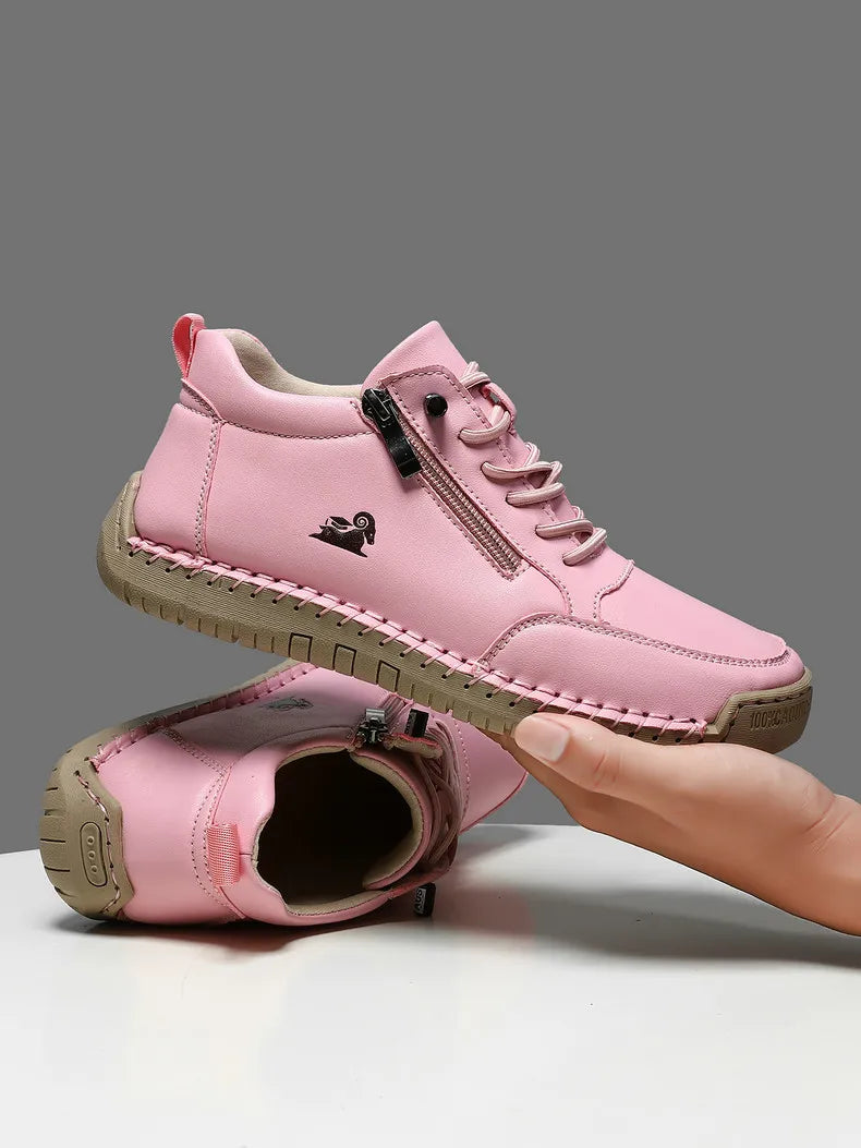 Nuevo 2025 zapatos deportivos para mujer, senderismo al aire libre, fondo plano, transpirables, cómodos, informales, zapatos de conducción, zapatillas de deporte transpirables a la moda