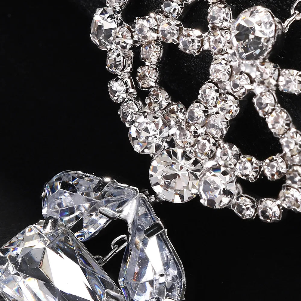Máscara de diamantes de imitación con flecos para mujer, accesorios de moda para fiestas de baile, tendencia 2026