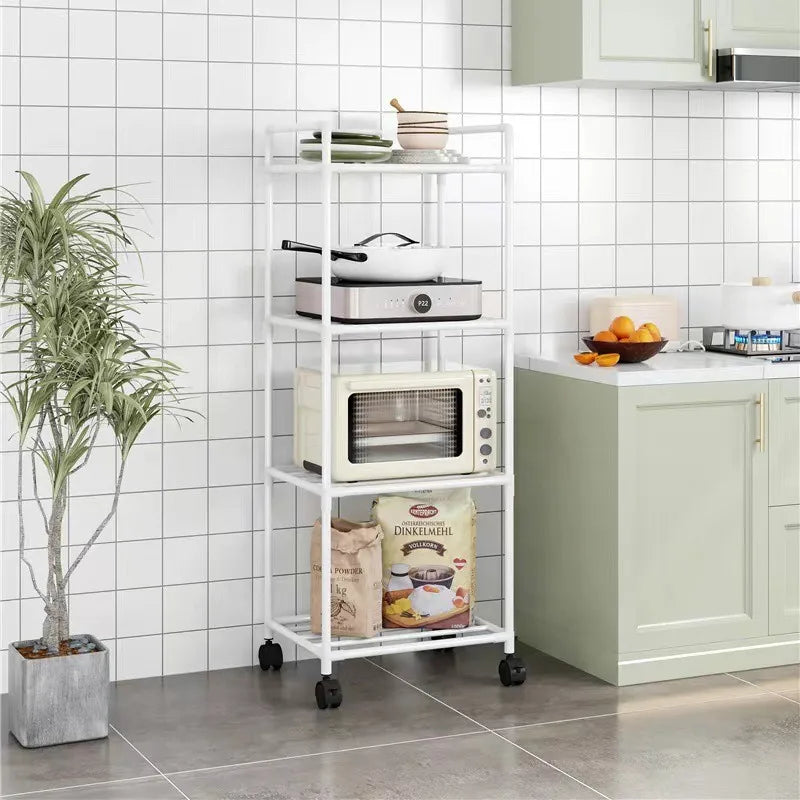 Carrito de almacenamiento para cocina con estantes - unidad de almacenamiento doméstica de varios niveles - organizador de estantes para baño