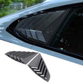WoeFor 2020-2024 BMW Serie 4/i4 G22 persianas triangulares traseras ABS negro piano, accesorios de modificación exterior para coche, juego de 2 piezas