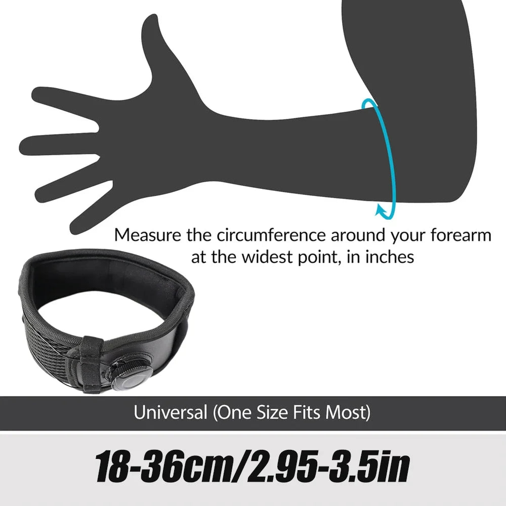 1 correa ajustable para codo de tenis con perilla para alivio del codo de tendinitis para hombres y mujeres, codera, bandas para brazo y antebrazo