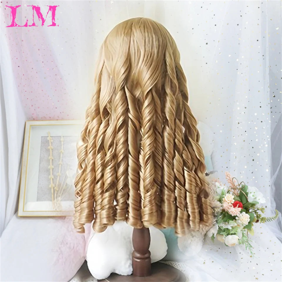 Pelucas sintéticas largas y rectas LM, color azul claro con reflejos de ceniza, peluca de Cosplay con flequillo para mujeres, pelo Natural, fibra resistente al calor