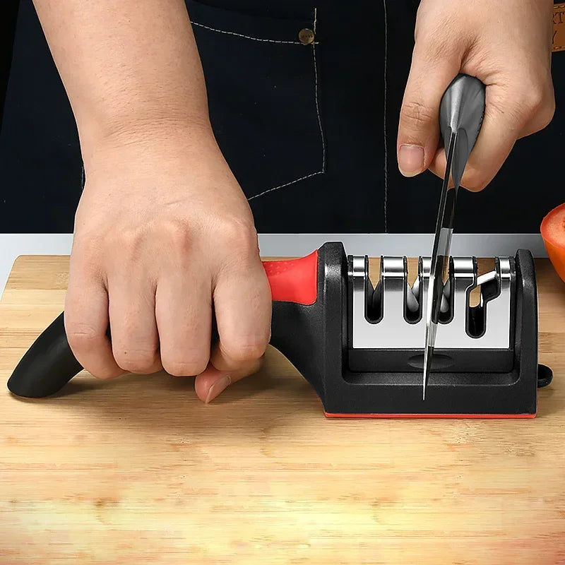 Afilador multifuncional de cocina, accesorios de cocina multiusos de mano, nuevo producto de afilado rápido