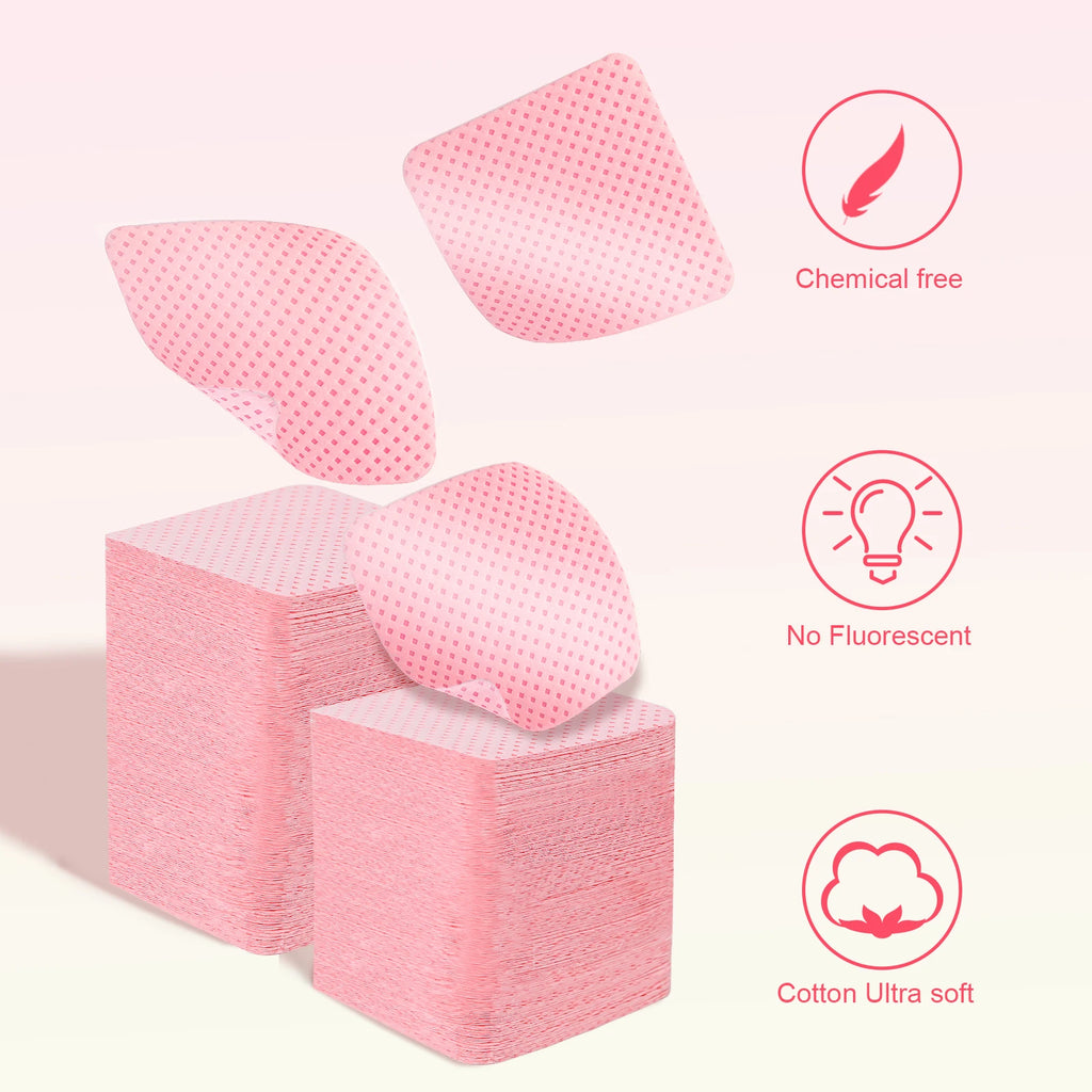 Toallitas de pegamento para pestañas sin pelusa para decoración de uñas en caja, removedor de esmalte de Gel de papel, pegamento limpio, almohadillas de algodón, Herramientas de limpieza de belleza, 1080 Uds.