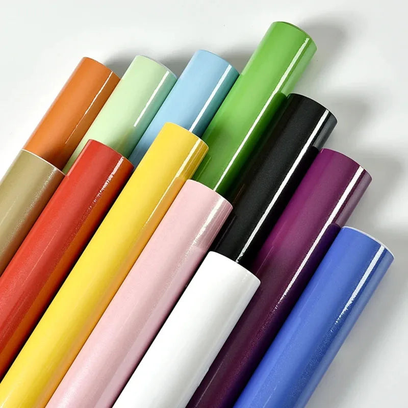 Papel Tapiz Autoadhesivo de PVC Blanco para Decoración de Muebles Antiguos, Adhesivo para Gabinetes de Cocina, Resistente a la Humedad y al Agua