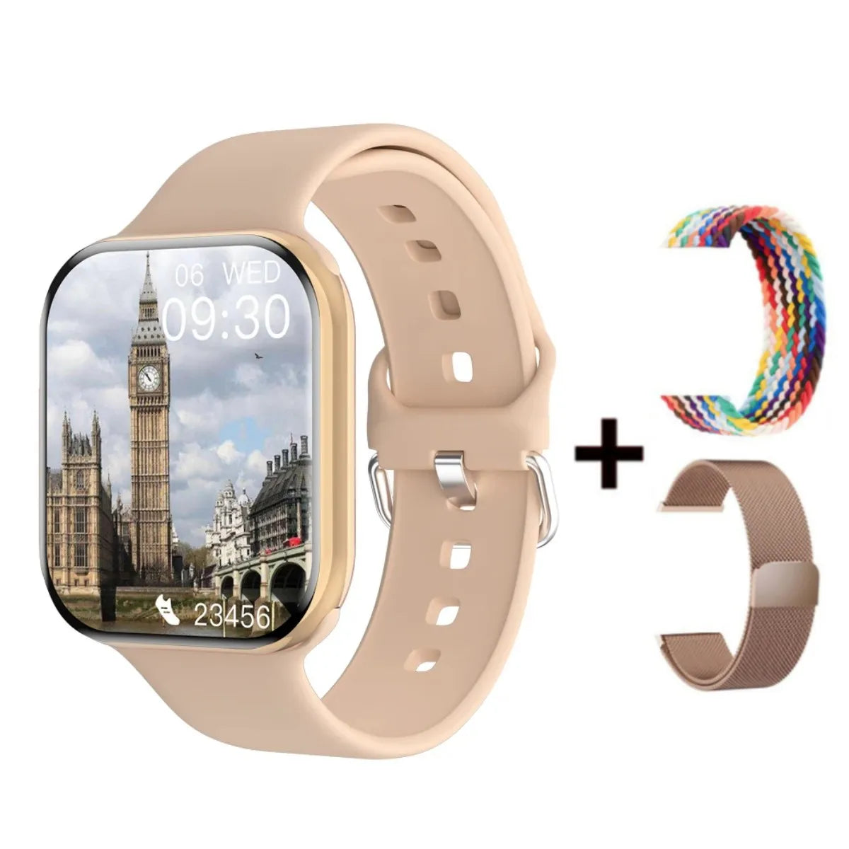 Nuevo reloj inteligente serie X para hombre y mujer, con monitor de presión arterial, llamadas por Bluetooth, NFC, monitorización del sueño, carga inalámbrica, reloj deportivo compatible con IOS y Android.