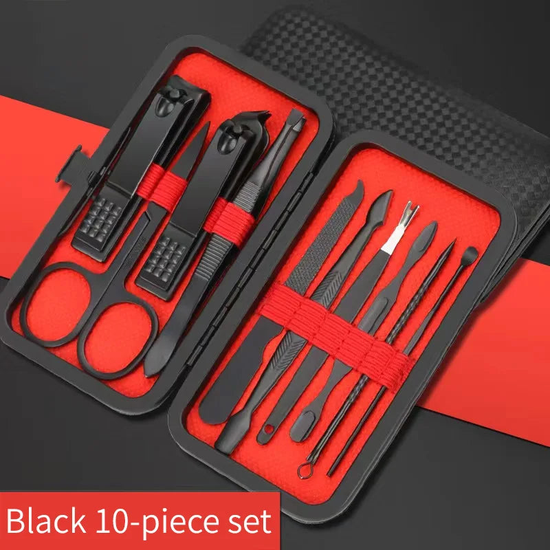 Juego de cortaúñas para manicura, herramientas de belleza prácticas, recortador de uñas, cuchillo de pedicura, cuchillo para pelar orejas