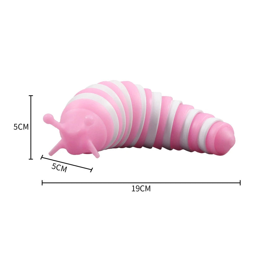 Juguete antiestrés 3D Slug, caracol colorido, giro creativo, alivio de todas las edades, juguetes sensoriales antiansiedad para niños