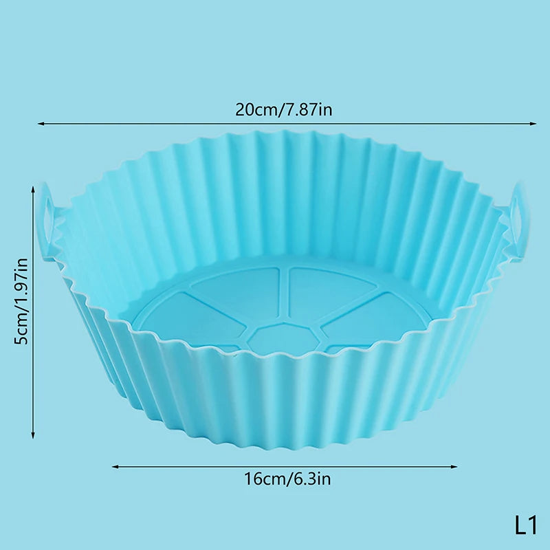 Molde Universal de silicona para freidora de aire, estera de silicona para freidora de aire, estera para hornear, estera para hornear de silicona, 20/16CM