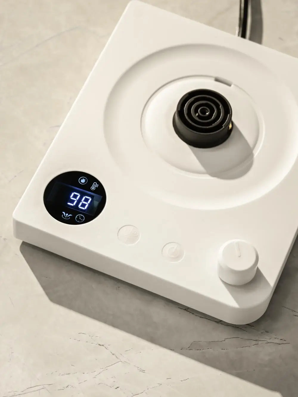 Tetera eléctrica con cuello de cisne de 1000W, cafetera de acero inoxidable 304 de 1000ml, pantalla LED de temperatura inteligente para café y té