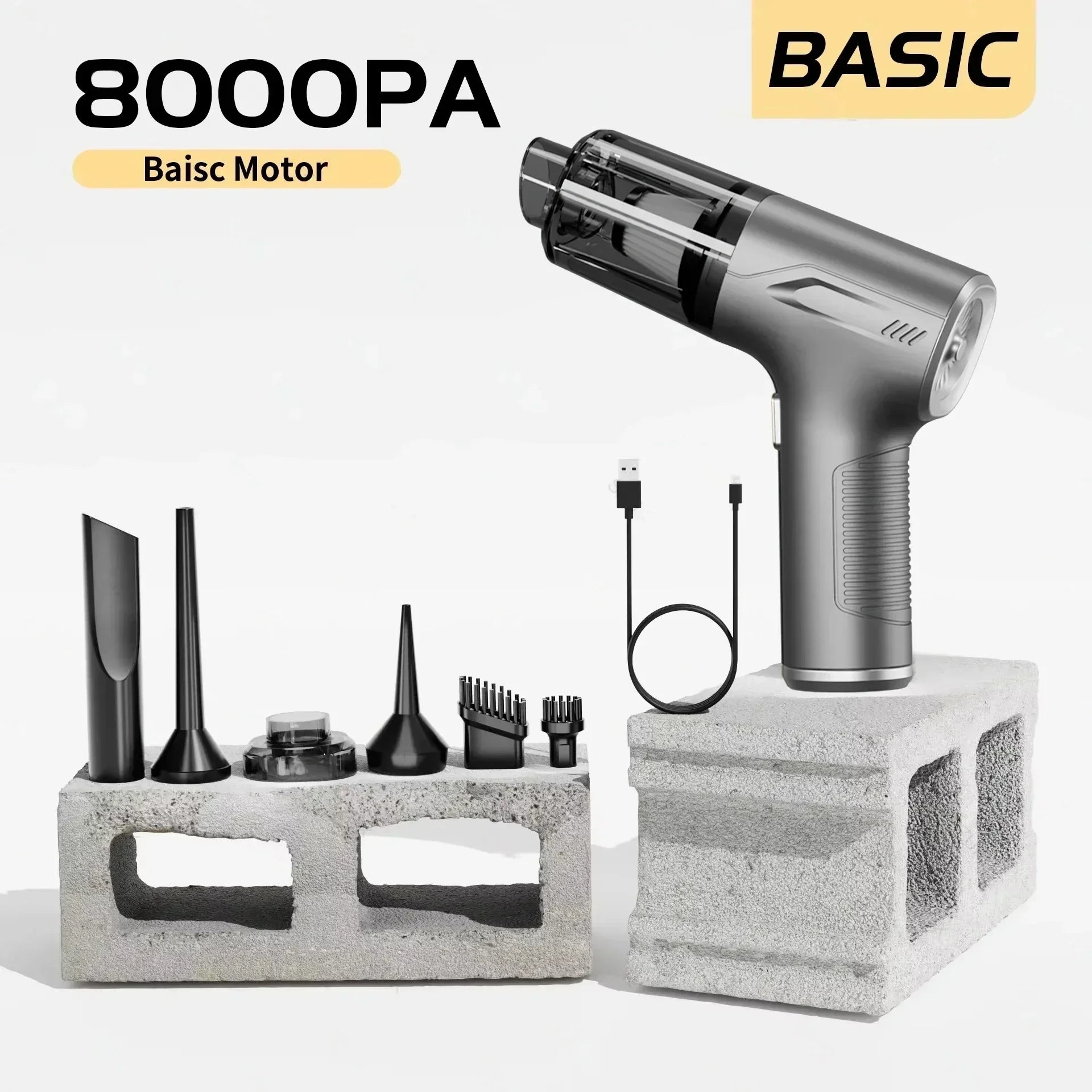 CENRR 98000PA Mini aspiradora de coche inalámbrico potente limpiador de coche inalámbrico aspiradora portátil de mano pistola de aire