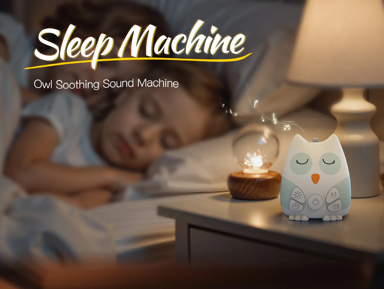 Máquina de Ruido Blanco Portátil, Asistente de Sueño para Bebés, Detección Inteligente de Llanto, 15 Sonidos Relajantes, Luz Nocturna, Temporizador, Regalo para Baby Shower