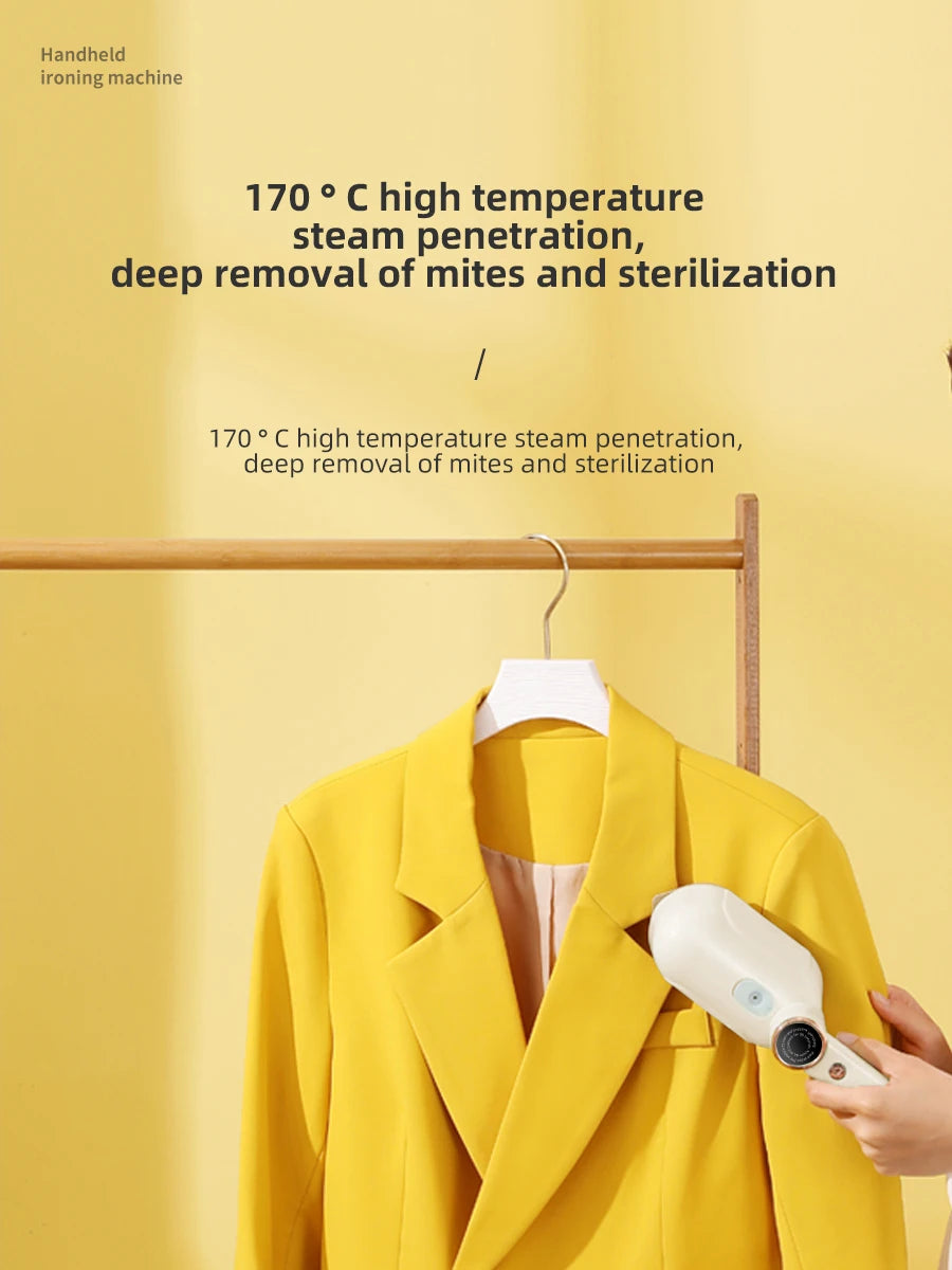 Plancha eléctrica de mano para colgar, máquina de planchar para el hogar, Mini plancha de vapor plegable de viaje, de doble uso húmedo y seco