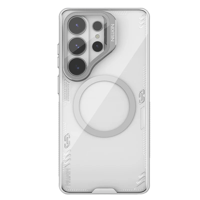 Funda NILLKIN para Samsung Galaxy S26 Ultra Magsafe Iceblade con Soporte para Teléfono, Cubierta para Cámara, Funda Magnética Transparente para S26Ultra